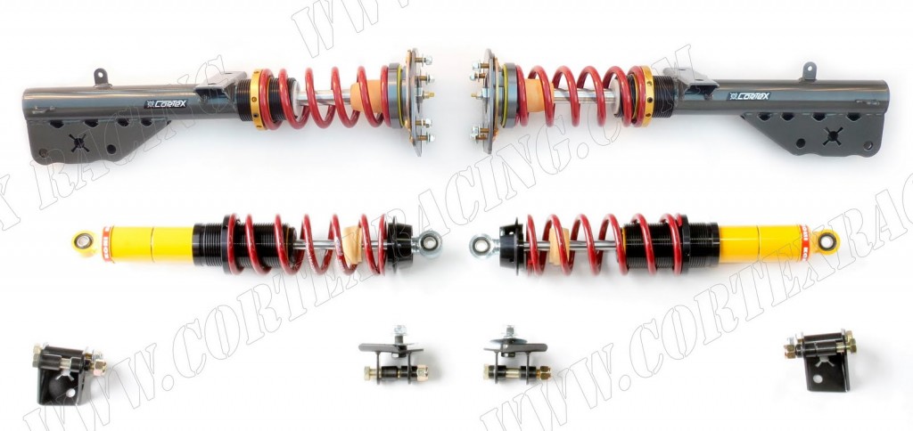 Koni schokdemper set voor ford mustang van cortex racing